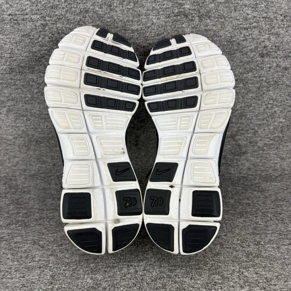 ✅Mens 10 Nike Free 7.0 Sneakers Black Grey Road Running Athletic Shoe 396046-005 - Picture 3 of 10